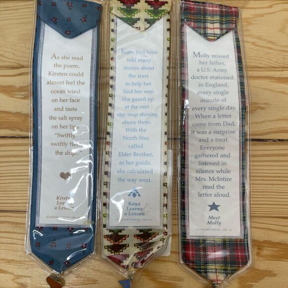 NEW The American Girl Doll Kristen Molly Kaya Bookmark by Hallmark Keepsake Set - Picture 5 of 5